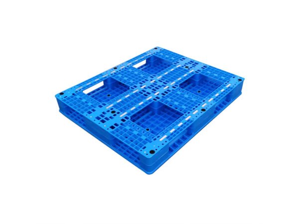 1200x1000 Six Runner Flat Top Stackable and Rackable Plastic Pallets F1210PTA - Image 3