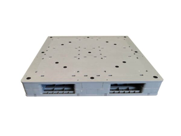 1100x1100 Reversible Flat Top Rackable & Stackable Four Way Entry Plastic Pallet F1111PSE