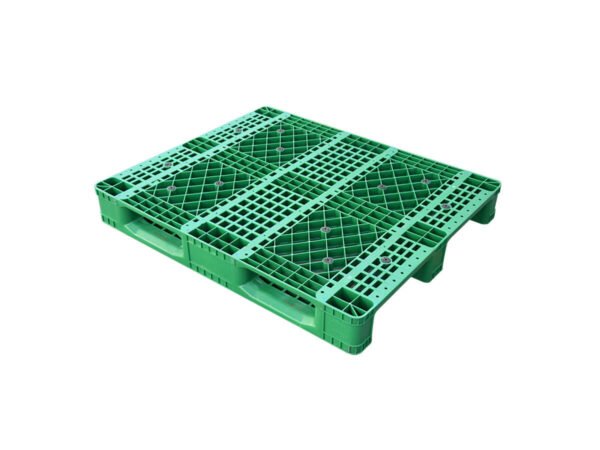 1100x1100 Three Runner Open Deck Rackable Plastic Pallet P1111WHD