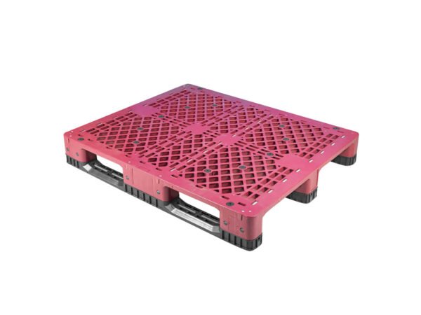 1200x1000 Assembled Three Runner Open Deck Rackable Plastic Pallet F1210WHG