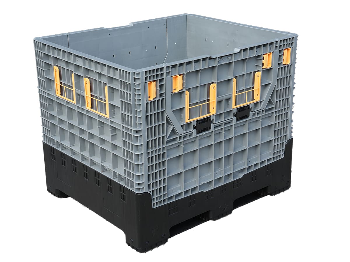 800 Liter 1200x1000 mm Collapsible Plastic Bulk Container Box 1210B