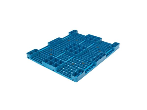 1200x1000 Nine Legged Open Deck Plastic Floor Pallets P1212WJB Bottom Support