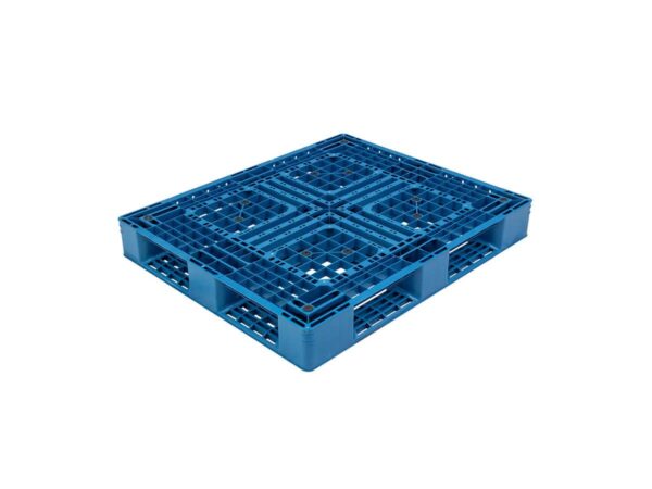 1200x1000 Six Runner Open Deck Stackable and Rackable Plastic Pallet P1210A1