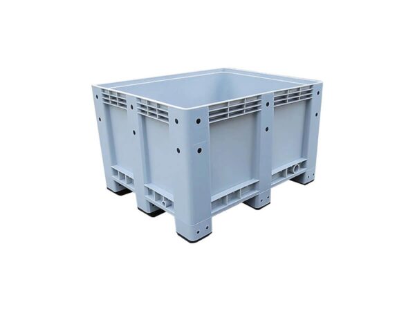 1200x1000 Solid Wall Rigid Plastic Pallet Container Bin 1210FK