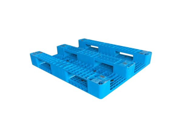 1200x1000 Three Runner Open Deck Rackable Plastic Pallet P1210H7 Bottom Support