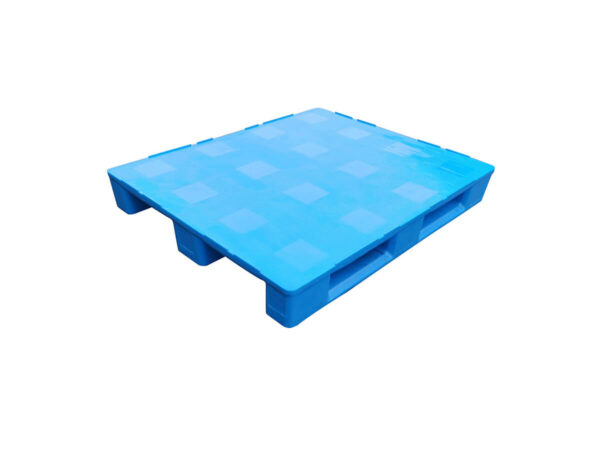 1200×1000 Three Runner Solid Top Hygienic Rackable Plastic Pallet With Rims F1210PHDP