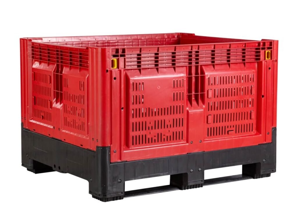 1200x1000 Vented Wall Collapsible Plastic Pallet Container Bin 1210WE