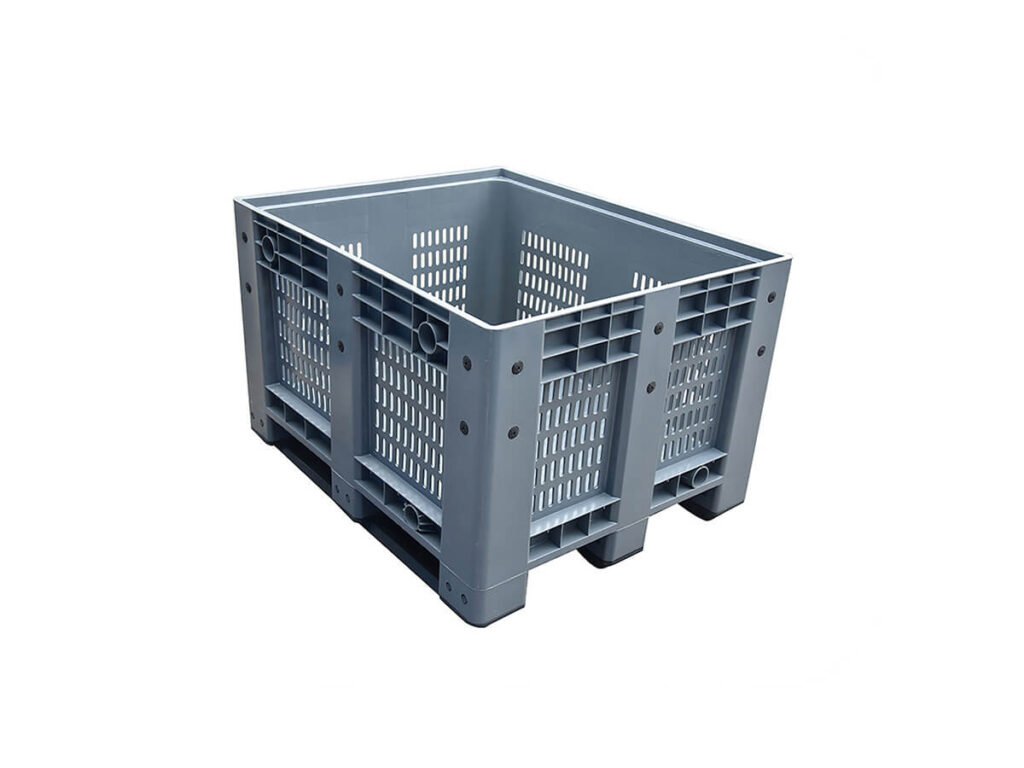 1200x1000 Vented Wall Rigid Plastic Pallet Container Bin 1210WK