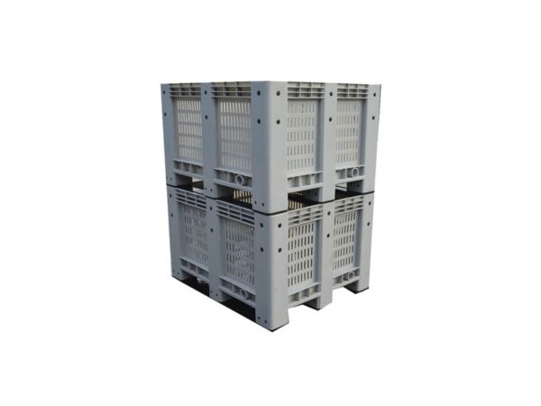 1200x1000 Vented Wall Stackable Rigid Plastic Pallet Container Bin 1210WK