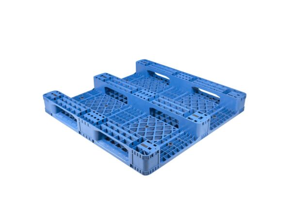 1200x1100 Three Runner Open Deck Rackable Plastic Pallet P1211WHD Bottom Support