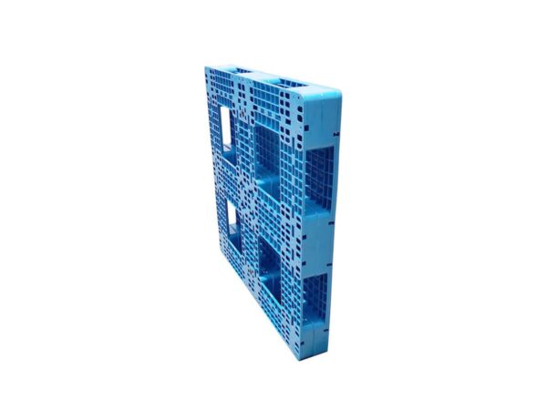 1200x1200 Six Runner Open Deck Rackable and Stackable Plastic Pallet F1212WTC Side