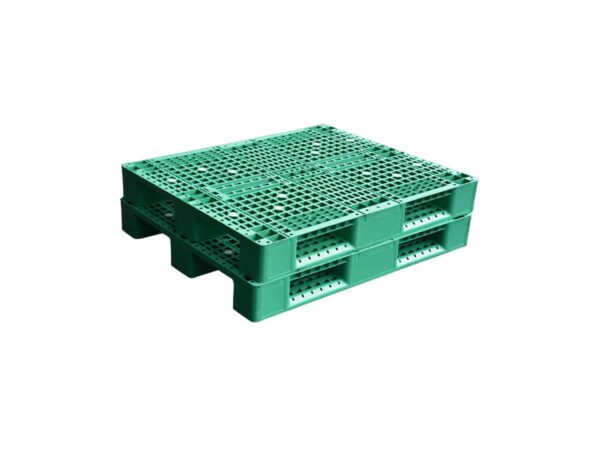 1200x1200 Three Runner Open Deck Rackable Plastic Pallet P1212H3