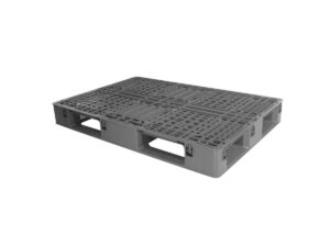 1200x800 Six Runner Open Deck Rackable and Stackable Plastic Pallet P1208WTC