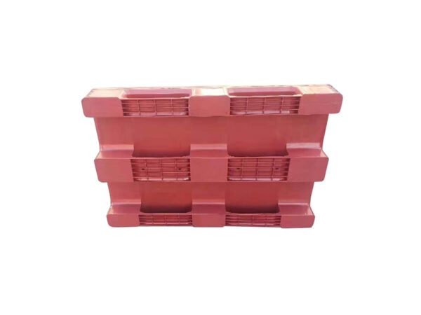 1200x800 Three Runner Solid Top Hygienic Rackable Full Perimeter Plastic Pallets F1208PHB - Image 3