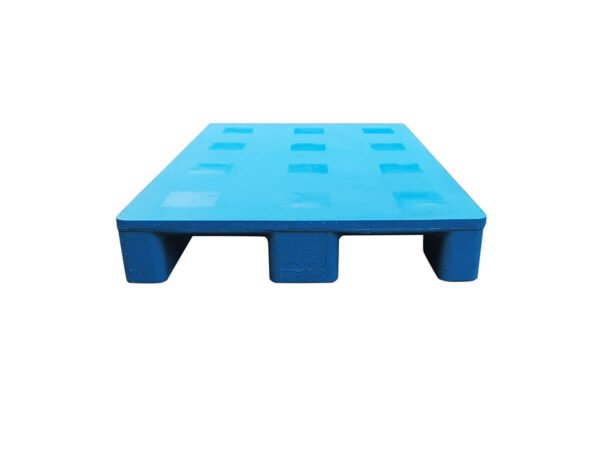 1200x800 Three Runner Solid Top Hygienic Rackable Plastic Pallets F1208PHA Pallet Jack Entry