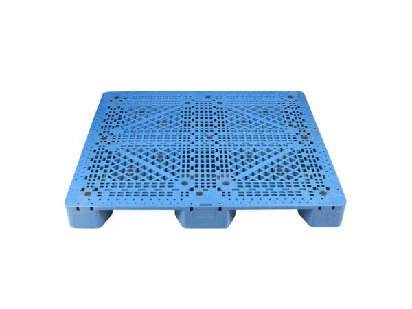 1400x1100 Nine Legged Open Deck Plastic Floor Pallet P1411WJB 4-Way Entry