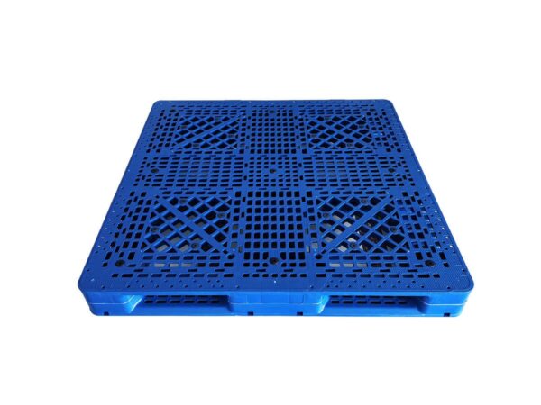 1400x1100 Six Runner Open Deck Rackable Stackable Plastic Pallet F1411WTA