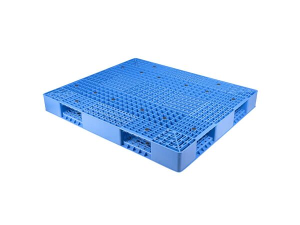 1400x1200 Reversible Open Deck Rackable Stackable Plastic Pallet P1412A