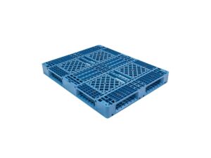 1400x1200 Six Runner Open Deck Rackable Stackable Plastic Pallet P1412WTA
