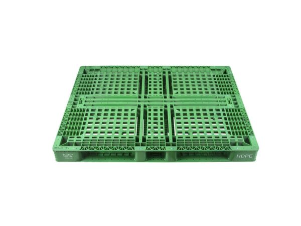 1420x1120 Six Runner Open Deck Rackable & Stackable 4 Way Entry Plastic Pallet P142112WTA