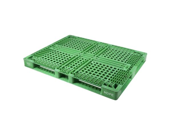 1420x1120 Six Runner Open Deck Rackable & Stackable Plastic Pallet P142112WTA