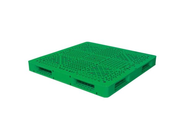 1500x1300 Reversible Open Deck Rackable & Stackable Plastic Pallet F1513WSA Green