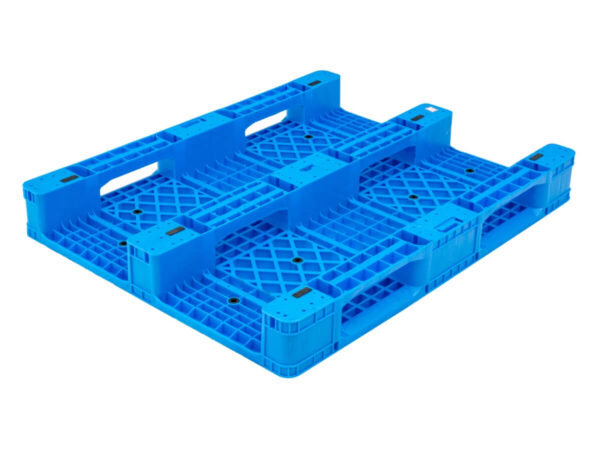 1200x1200 Three Runner Open Deck Rackable Plastic Pallet P1212WHC Base Support