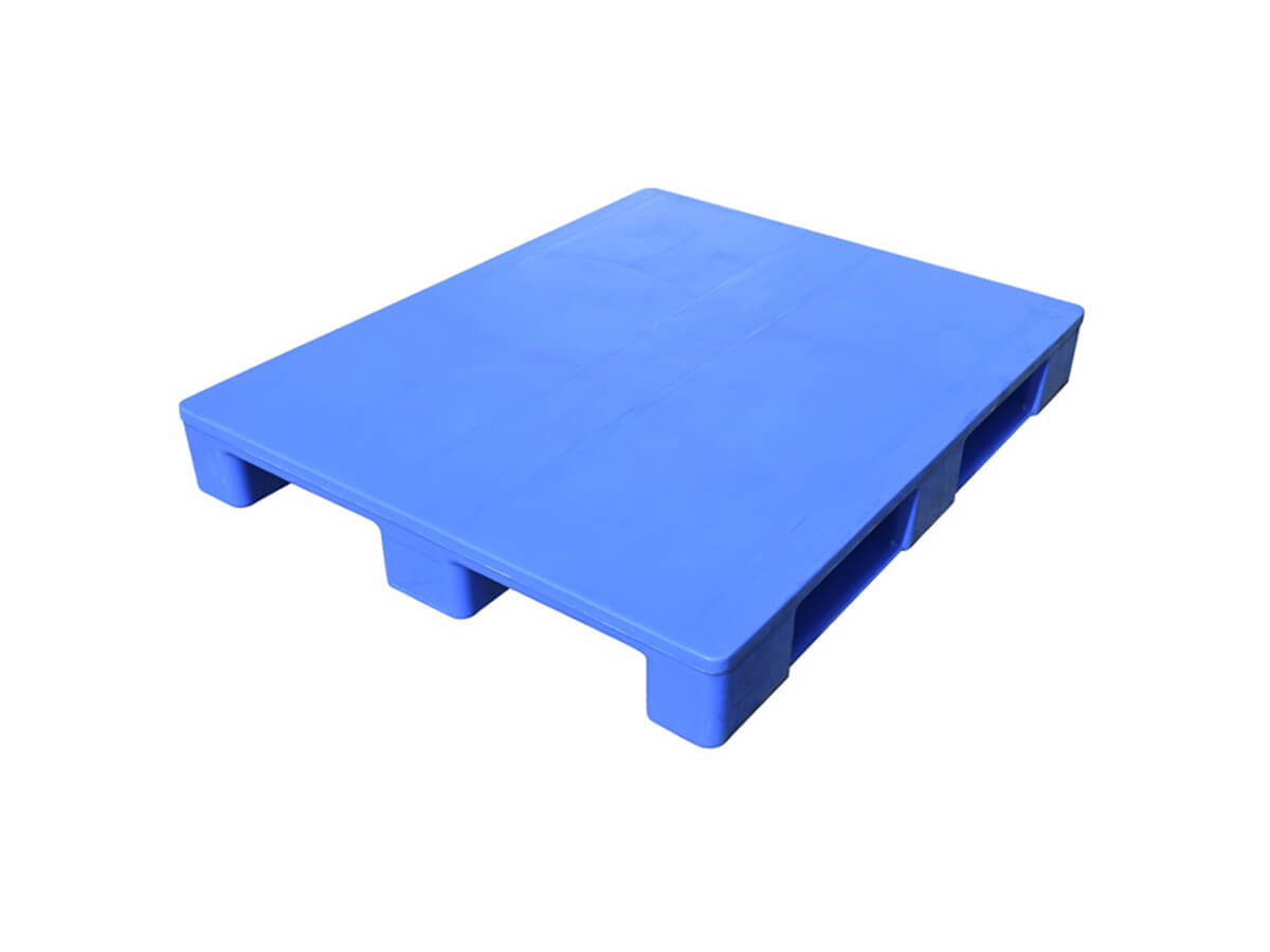 1200×1000 Three Runner Rackable Solid Top Hygienic Plastic Pallet P1210H6