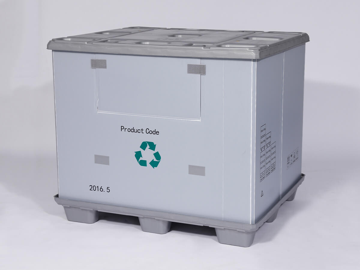 9 Feet Vacuum Thermoforming 1200x1000 Sleeve Pack Container With Stacking Locating Groove SPB13