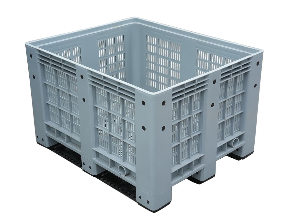 1200x1000 mm Rigid Plastic Pallet Box 1210WK Injection Molding