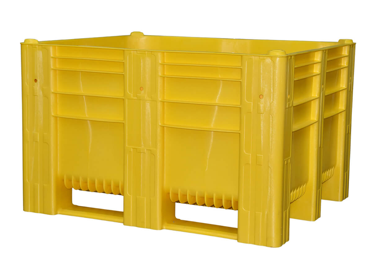 One-Piece Injection 1200x1000 Rigid Plastic Pallet Bin 617 Liter 1210DE