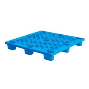 1100x1100 9 Legged Open Deck Nestable Plastic Pallet P1111WQB