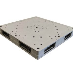 1100x1100 Reversible Flat Top Rackable & Stackable Plastic Pallet F1111PSE