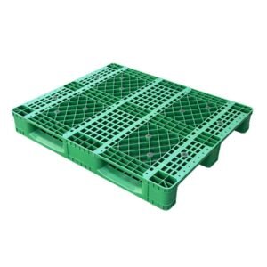 1100x1100 Three Runner Open Deck Rackable Plastic Pallet P1111WHD