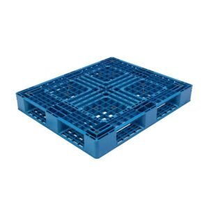 1200x1000 Full Perimeter Open Deck Stackable and Rackable Plastic Pallet P1210A1