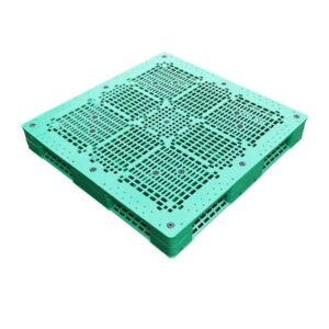 1200x1100 Six Runner Open Deck Rackable & Stackable Plastic Pallet F1211WTB