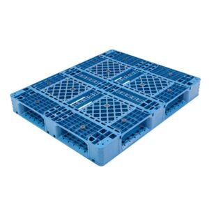 1200x1000 Full Perimeter Open Deck Rackable & Stackable Plastic Pallet P1210WTE