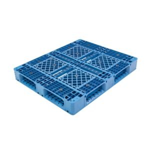 1200x1100 Full Perimeter Open Deck Rackable and Stackable Plastic Pallet P1211WTA