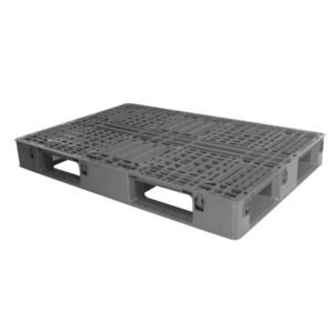 1200x800 Six Runner Open Deck Rackable and Stackable Plastic Pallet P1208WTC