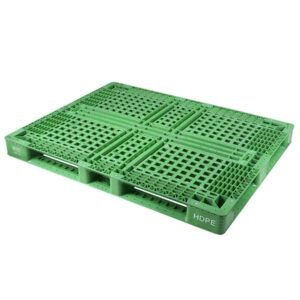 1420x1120 Six Runner Full Perimeter Open Deck Stackable HDPE Pallet P142112WTA