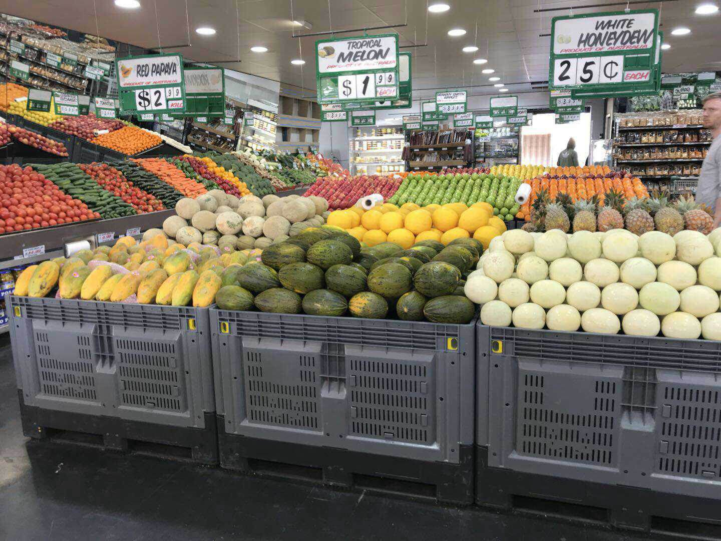 Preface Plastic Pallet Container for supermarket display